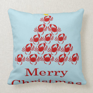 Coussin Crabe de Joyeux Noël