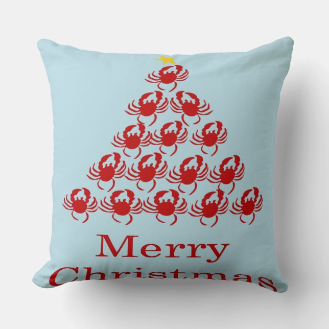 Coussin Crabe de Joyeux Noël (Recto)