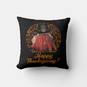 Coussin Crabe ermite de Thanksgiving