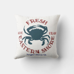 Coussin Crabes bleus frais de la côte Est