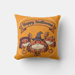 Coussin Crabs Joyeux Halloween 