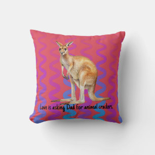 Coussin Cracker d'animal kangourou