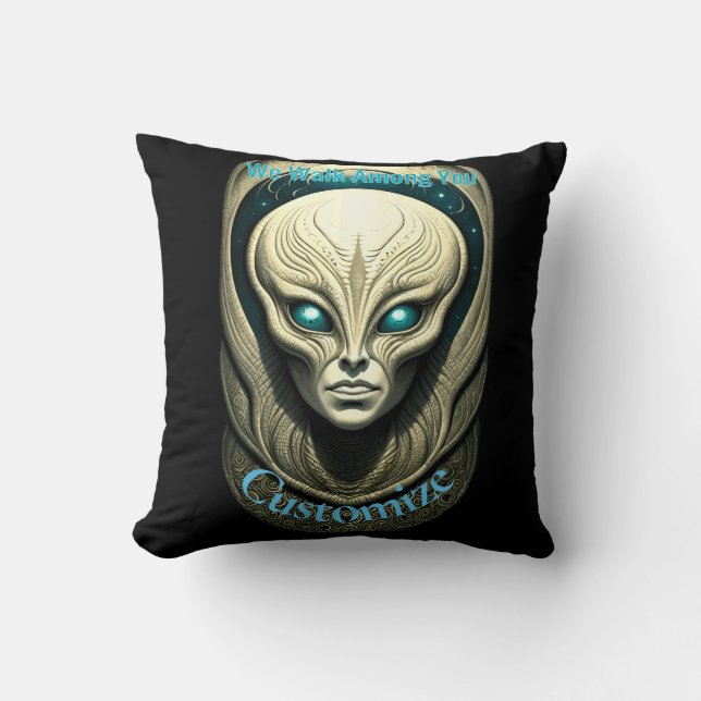 Coussin Crâne Alien Tête Thunder_Cove (Recto)