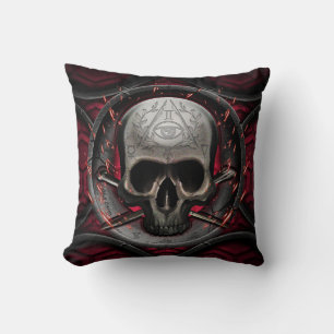 Coussin crâne Ars Longa Vita Brevis