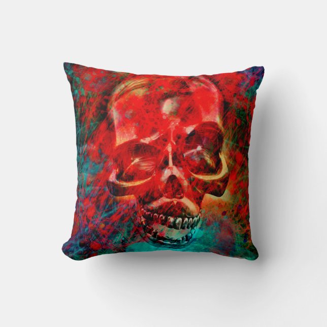 Coussin Crâne coloré (Recto)