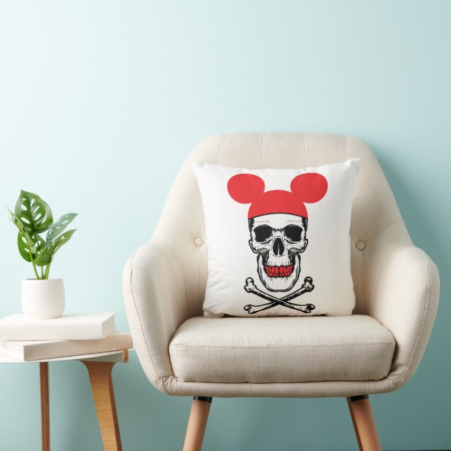 Coussin Crâne dans un chapeau à oreilles de souris de dess (Chaise)