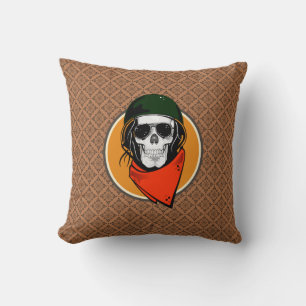 Coussin Crâne de combat cool