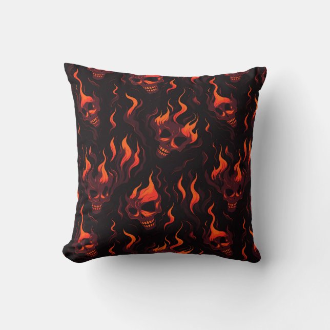 Coussin Crâne de feu (Recto)