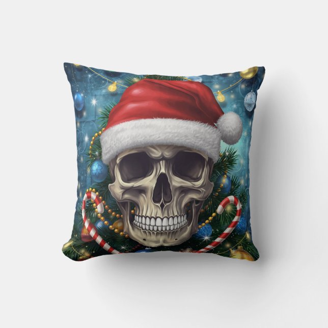 Coussin Crâne de Père Noël (Recto)
