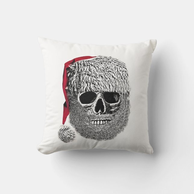 Coussin Crâne de Père Noël (Recto)