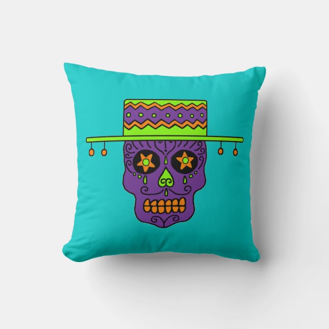 Coussin Crâne de sucre de Gaucho (Recto)