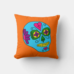 Coussin Crâne de Sucre Lucha Libre