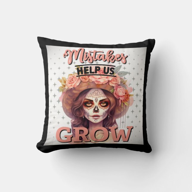 Coussin Crâne de sucre rose délices Jeu d'oreiller (Recto)