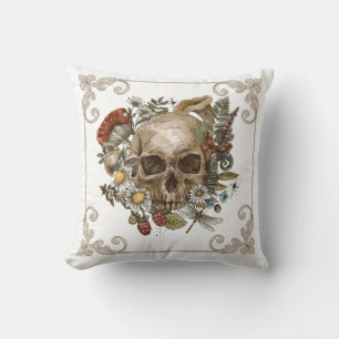 Coussin Crâne mystique Vintage