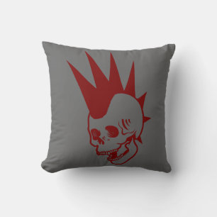 Coussin Crâne Punk personnalisable