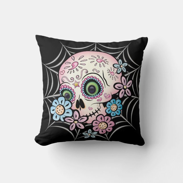 Coussin Crâne Sucre (Recto)
