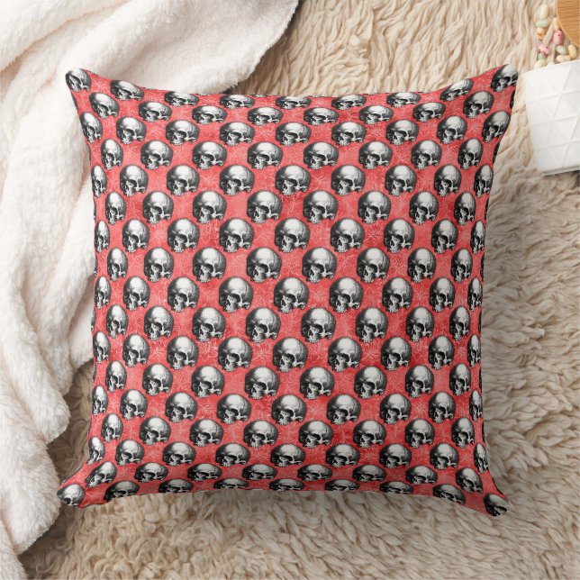 Coussin Crânes rouges et série Tournesol Conception 8  (Couverture)