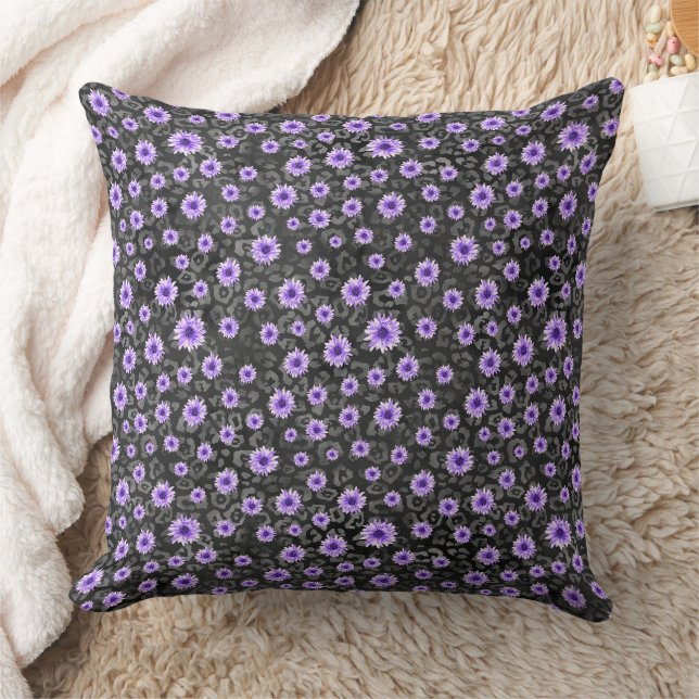 Coussin Crânes violets et série Tournesol Conception 11 (Couverture)