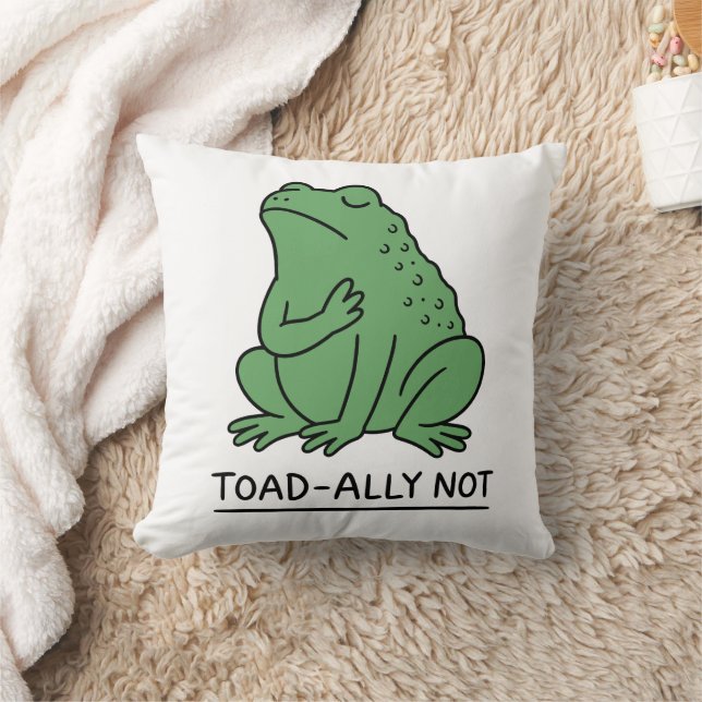 Coussin Crapaud Drôle - Allié Pas Grenouille (Couverture)