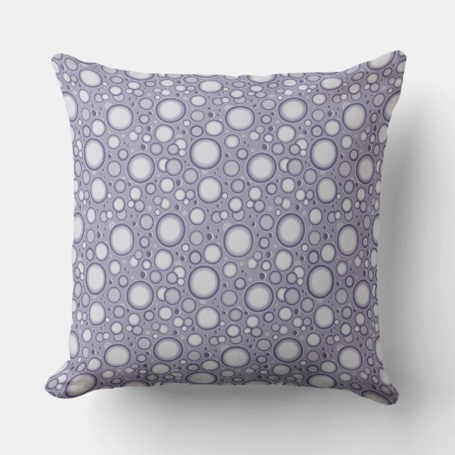 Coussin Cratère de lune Motif Gris pourpre Jeu d'oreiller (Recto)