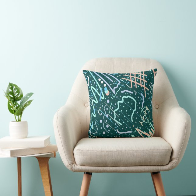 Coussin Cratères et comètes (Chaise)