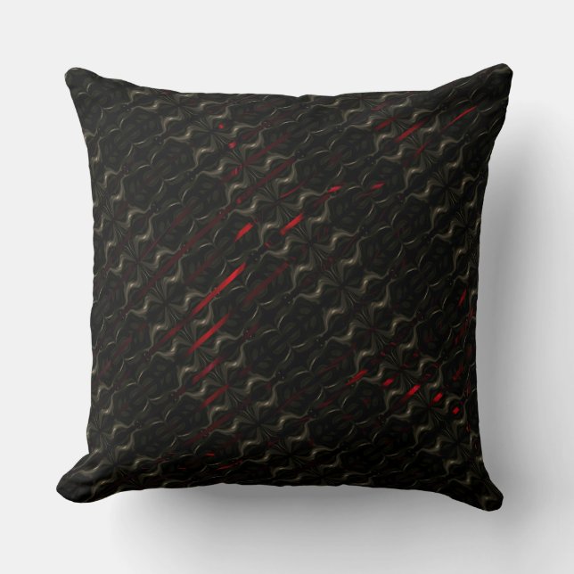 Coussin Cravate des fils bruns et de métallurgie rouge ? (Recto)