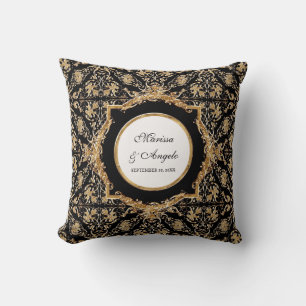 Coussin Cravate noire Elégance 2, Anniversaire Mariage d'o