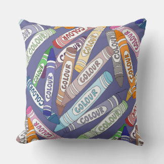 Coussin Crayons colorés