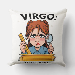 Coussin Crayons de mesure perfectionniste Vierge Drôle Zod