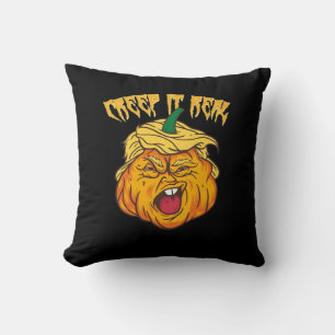 Coussin Crazy Halloween Citrouille Trumpkin costume