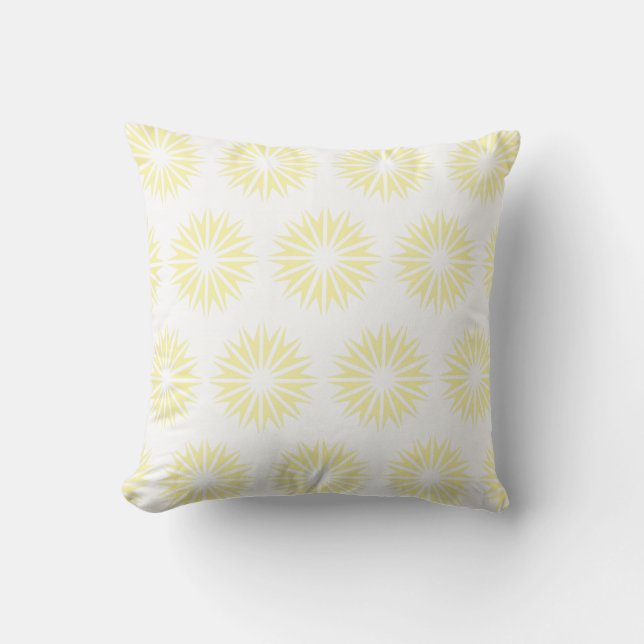 Coussin Cream Modern Sunbursts (Recto)