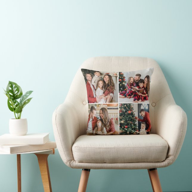 Coussin Create Your Own 8 Photo Custom Pic Double Sided (Chaise)