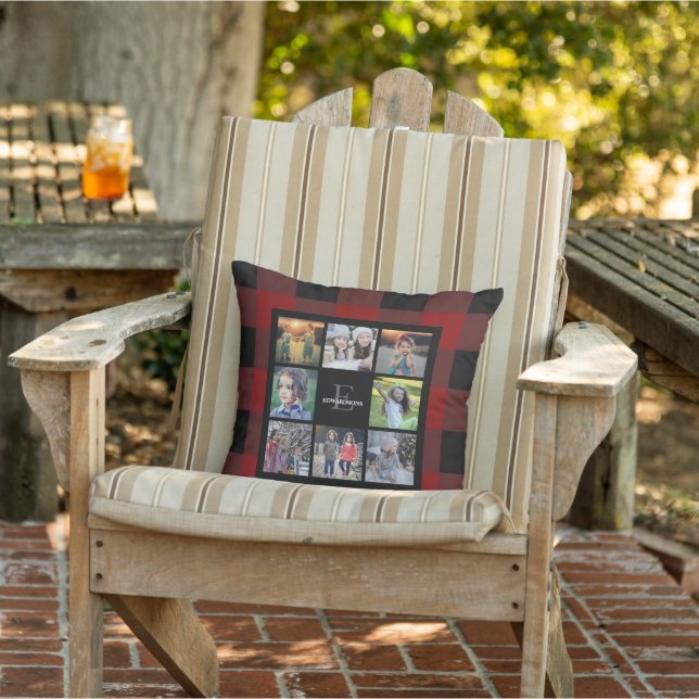 Coussin Create your own family photo collage Holidays (Chaise)