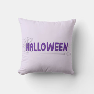 Coussin Création calligraphique Halloween heureuse et effr