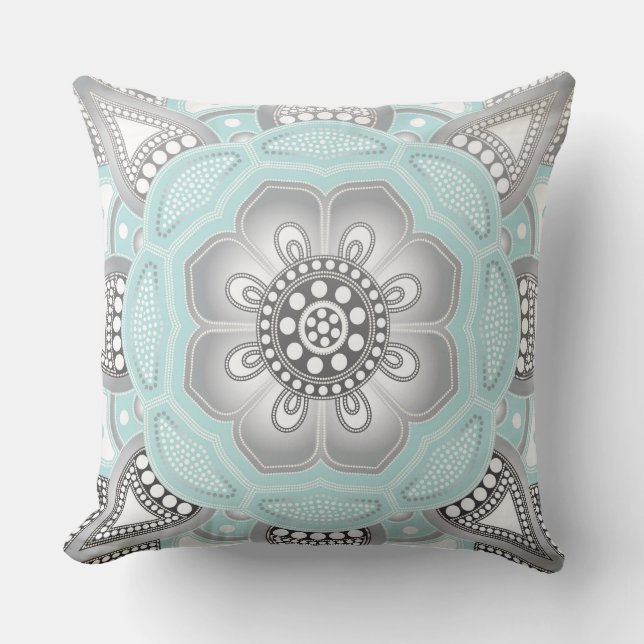 Coussin Création de mandala, tous les points pour un 1 (Recto)