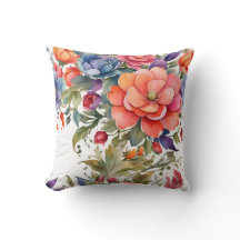 Création de motif floral à l'aquarelle serein