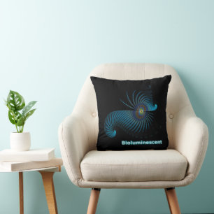Coussin Créature Alien Bioluminescente de la Mer