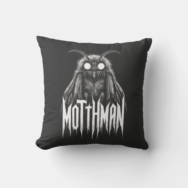 Coussin Créature paranormale gothique d'horreur cryptide M (Recto)