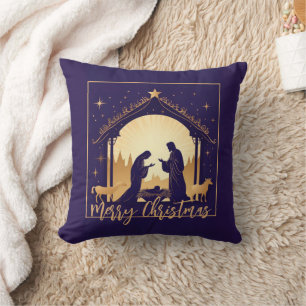 Coussin Crèche de Noël