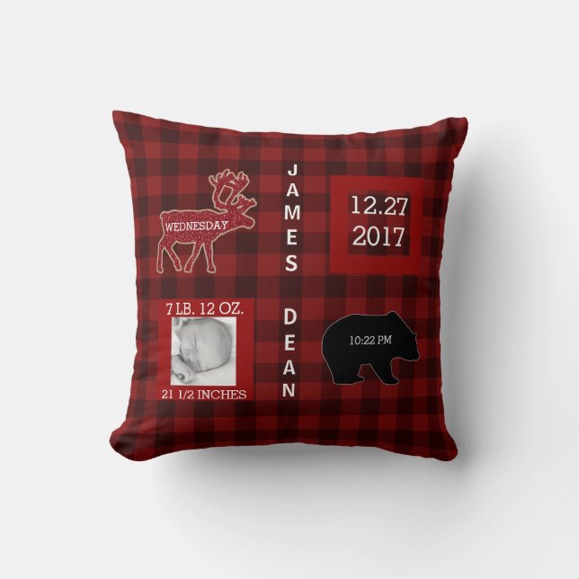 Coussin Crèche de rouge de contrôle de Buffalo de région (Recto)