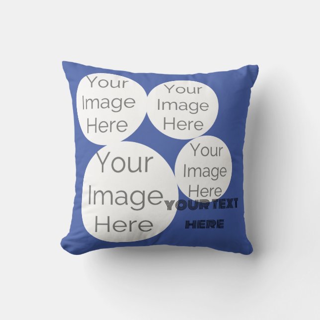 Coussin créer son propre jeu d'oreillers photo texte modèl (Recto)