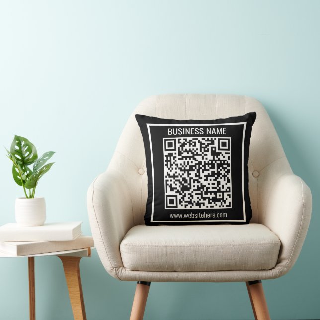 Coussin Créer un code QR moderne instantanément (Chaise)