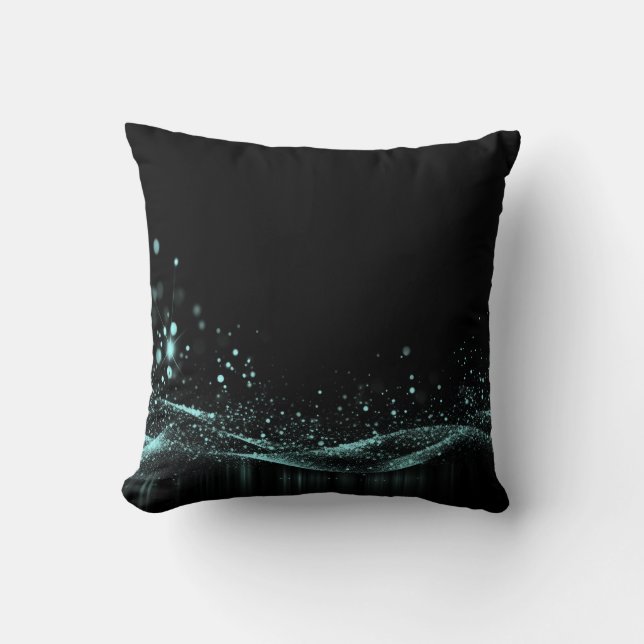 Coussin Créer votre propre - Turquoise de Parties scintill (Recto)