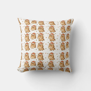 Coussin Créez un cheval mignon portant un minuscule chapea