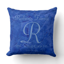 Créez vos propres monogrammes bleu barbeau