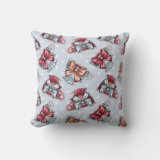 Coussin Créez vos propres tasses de thé et vaches (Recto)