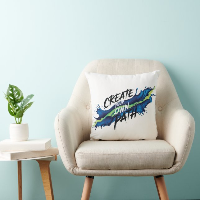 Coussin Créez votre propre chemin d'accès Conception inspi (Chaise)