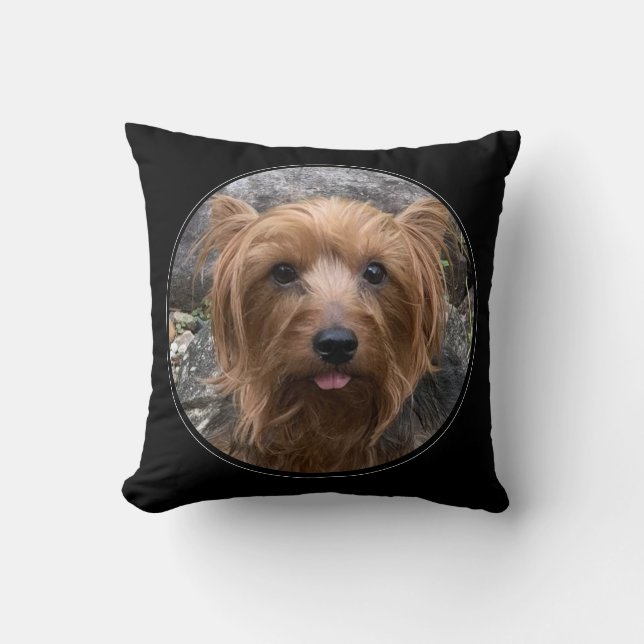 Coussin Créez votre propre chien Photo personnalisée Anima (Recto)