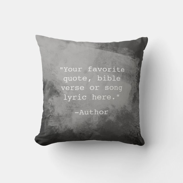 Coussin Créez Votre Propre Citation (Recto)