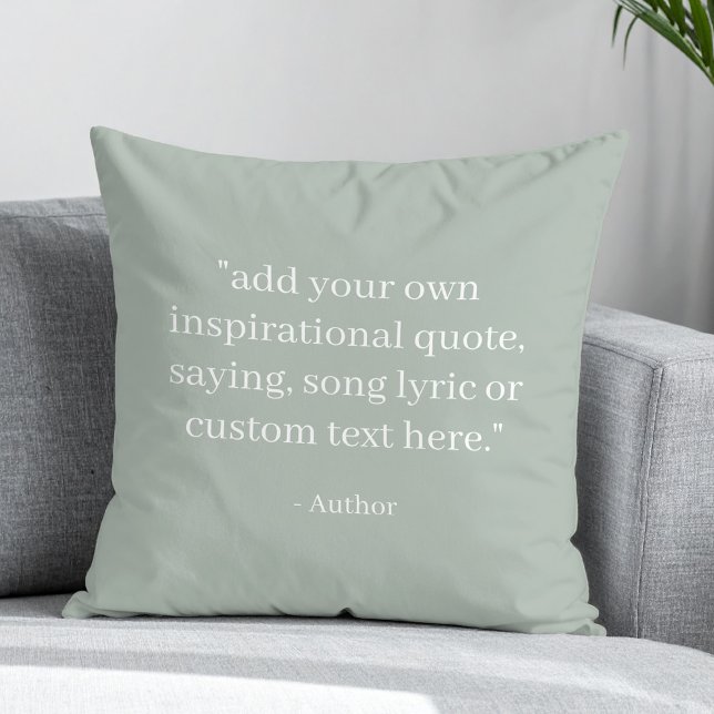 Coussin Créez Votre Propre Citation (Créateur téléchargé)